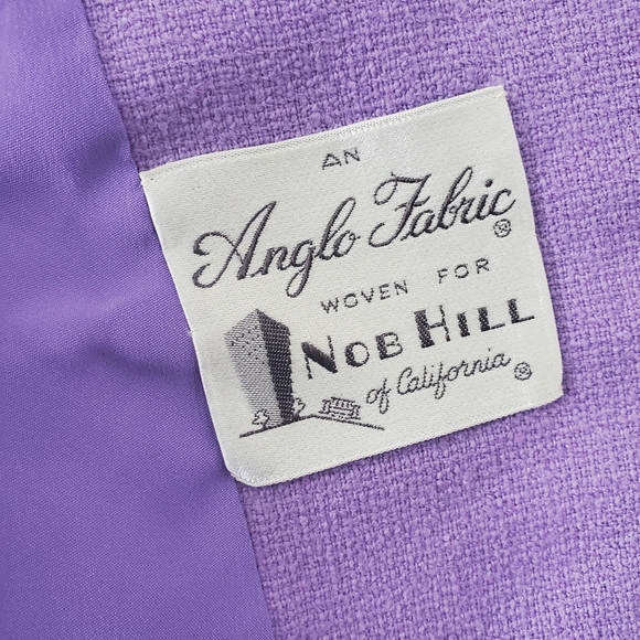 VINTAGE Joseph Magnin purple 3 piece 1950s women's suit Excellent condition - Picture 7 of 15